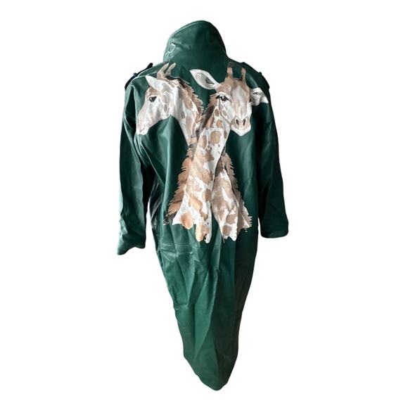 Sassy Jones Green Giraffe Jacket Dress NWT XS - Picture 1 of 10